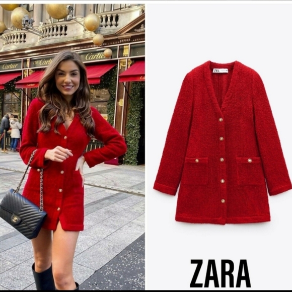 💥Bloggers Favorite Zara Textured Dress - Picture 3 of 13